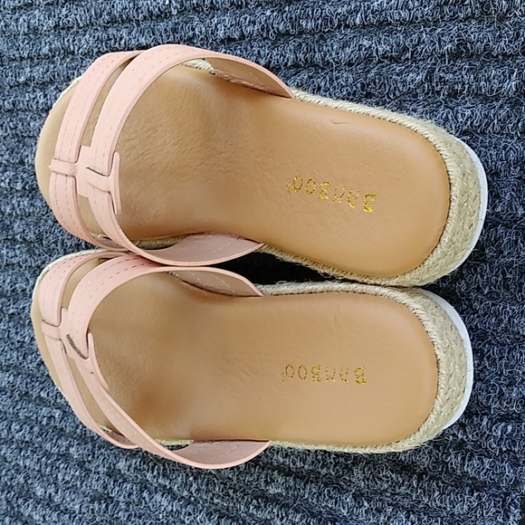 BAMBOO Shoes New Slip On Blush Color Sandals Poshmark